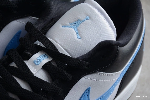 White University 1 Black (W) DC0774-041  Jordan Blue Low 0724